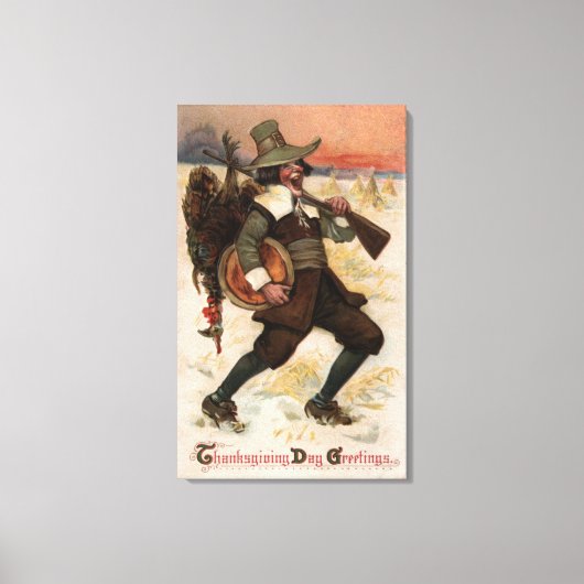 Toile Très heureux chasseur de Turquie (Recto)