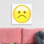 Toile Très triste - Emoji (Insitu(Salon))