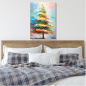 Toile Très unique arbre de Noël coloré (Insitu(Chambre))