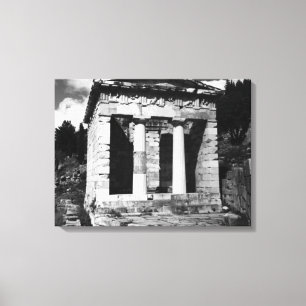 Toile Trésor athénien de Delphes Grèce vintage
