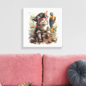Toile Trésor de Chat Pirate (Insitu(Salon))