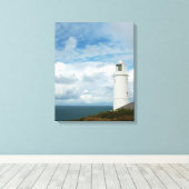 Toile Trevose Head Phare Cornwall Angleterre (Insitu (Plancher de Bois))