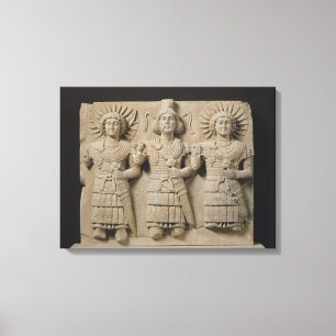 Toile Triade de dieux de Palmyrene, de région de Palmyr