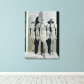 Toile Triade de Menkaure avec la déesse Hathor (Insitu (Plancher de Bois))