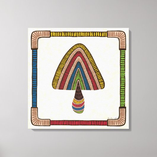 Toile Triangle Abstract Mushroom (Recto)