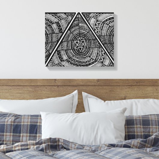 Toile Triangle tribal (Insitu(Chambre))