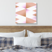 Toile Triangles de dégradé rose Iridescente (Insitu(Chambre))