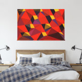 Toile Triangles En Rouge (Insitu(Chambre))