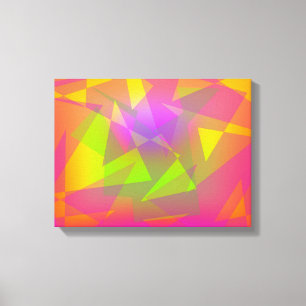 Toile Triangles et rectangles Abstraits