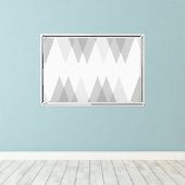 Toile Triangles gris (Insitu (Plancher de Bois))