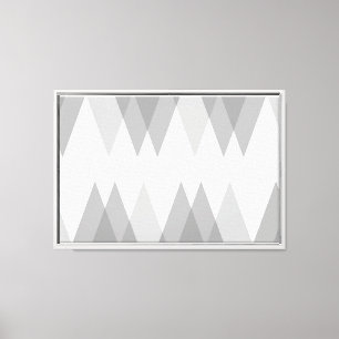 Toile Triangles gris