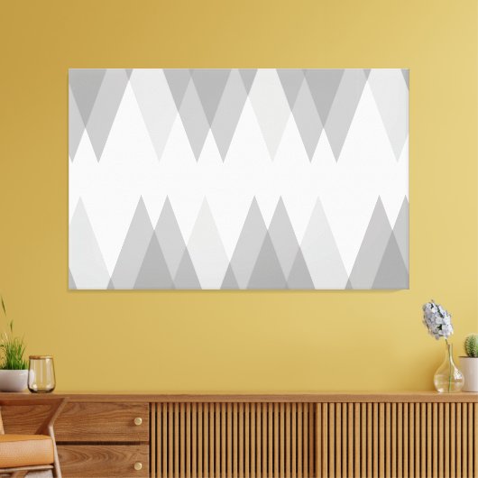 Toile Triangles gris (Insitu(Salon))