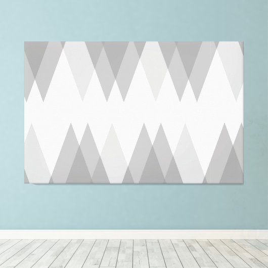 Toile Triangles gris (Insitu (Plancher de Bois))