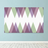 Toile Triangles mauve et vert (Insitu (Plancher de Bois))