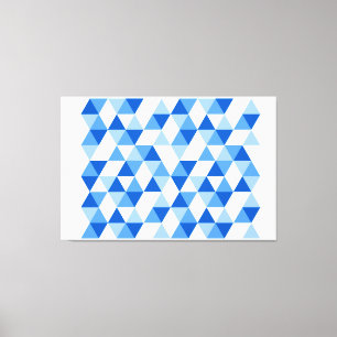 Toile Triangles modernes abstraites géométriques II