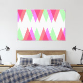 Toile Triangles rouge et vert (Insitu(Chambre))