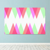 Toile Triangles rouge et vert (Insitu (Plancher de Bois))
