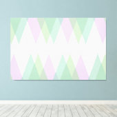 Toile Triangles vert et lilas (Insitu (Plancher de Bois))