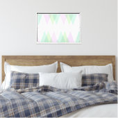 Toile Triangles verts et lilas (Insitu(Chambre))