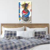 Toile "Tribal Design Blue" Bleu Bleu Bleu Beaux-Arts Imp (Insitu(Chambre))