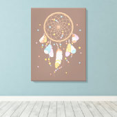Toile Tribal Dreamcatcher Boho Brown (Insitu (Plancher de Bois))