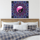 Toile Tribal Sun Rose Yin Yang Enveloppée (Insitu(Chambre))