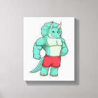 Tricératops comme Bodybuilder à Bodybuilding