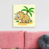 Toile Tricératops Dans Un Climat Tropical. (Insitu(Salon))