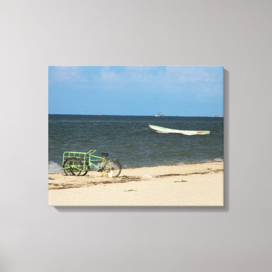 Toile Tricycle de plage - Progreso, Yucatan, Mexique (Recto)