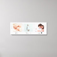 Trio photo minimaliste pour bébé Garde de naissanc