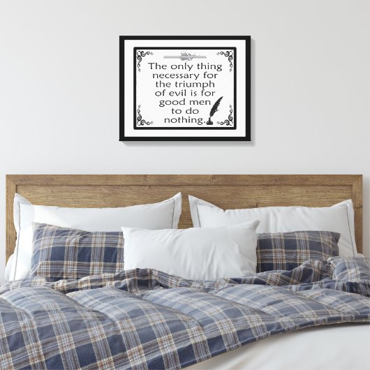 Toile Triomphe de la citation du mal Burke (Insitu(Chambre))