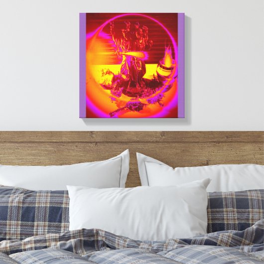 Toile Triple Déesse Hekate avec offrandes (Insitu(Chambre))