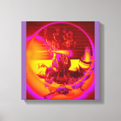 Toile Triple Déesse Hekate avec offrandes (Recto)