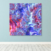 Toile Trippy coloré Super numérique Abstrait Fractal (Insitu (Plancher de Bois))