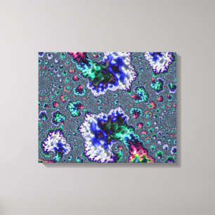 Toile Trippy coloré Super spirale Abstraite fractale