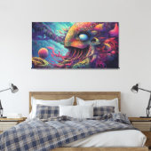 Toile Trippy créature (Insitu(Chambre))