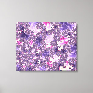 Toile Trippy Funky Boho Super Pastel Spiral Fractal Art