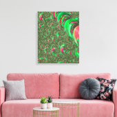 Toile Trippy Funky Psychedelic Super Spiral Fractal Art (Insitu(Salon))