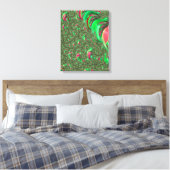 Toile Trippy Funky Psychedelic Super Spiral Fractal Art (Insitu(Chambre))