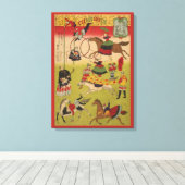 Toile Triptych Print Montre Le Cirque À Yasukuni Jinja (Insitu (Plancher de Bois))