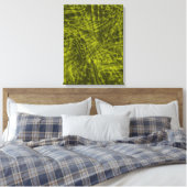 Toile triptyque abstraite du vol de rosella vert (Insitu(Chambre))