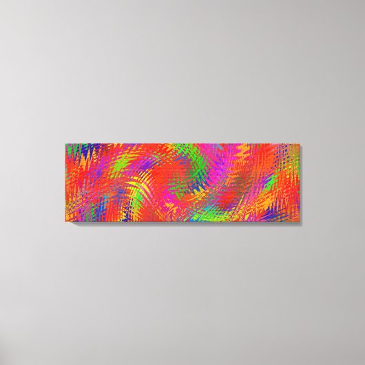 Toile Triptyque arc-en-ciel tissé (Recto)