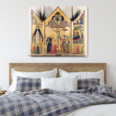 Toile Triptyque avec des scènes de la vie de (Insitu(Chambre))