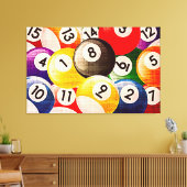 Toile Triptyque Collage Billiards (Insitu(Salon))