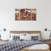 Toile Triptyque de la tentation de saint Antoine (Insitu(Chambre))