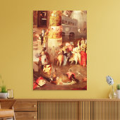 Toile Triptyque de la tentation de saint Antoine (Insitu(Salon))