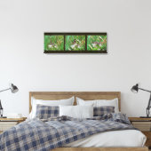 Toile Triptyque de papillons Buckeye (Insitu(Chambre))