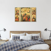 Toile Triptyque représentant la Crucifixion du Christ (Insitu(Chambre))