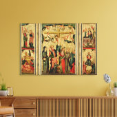 Toile Triptyque représentant la Crucifixion du Christ (Insitu(Salon))