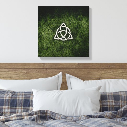 Toile Triquetra vert (Insitu(Chambre))